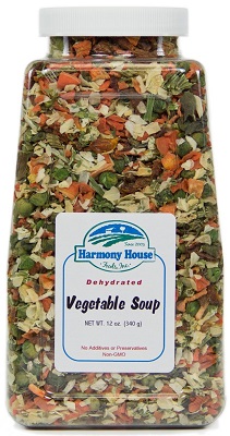 dehydrated vegetable soup