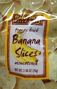 freeze dried bananas