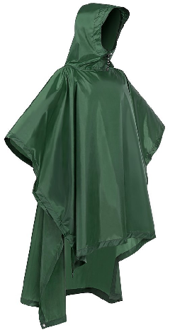 waterproof rain poncho survival gear