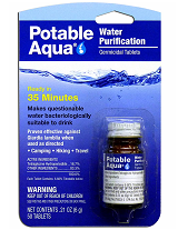 Potable Aqua germicidal iodine water purification tablets